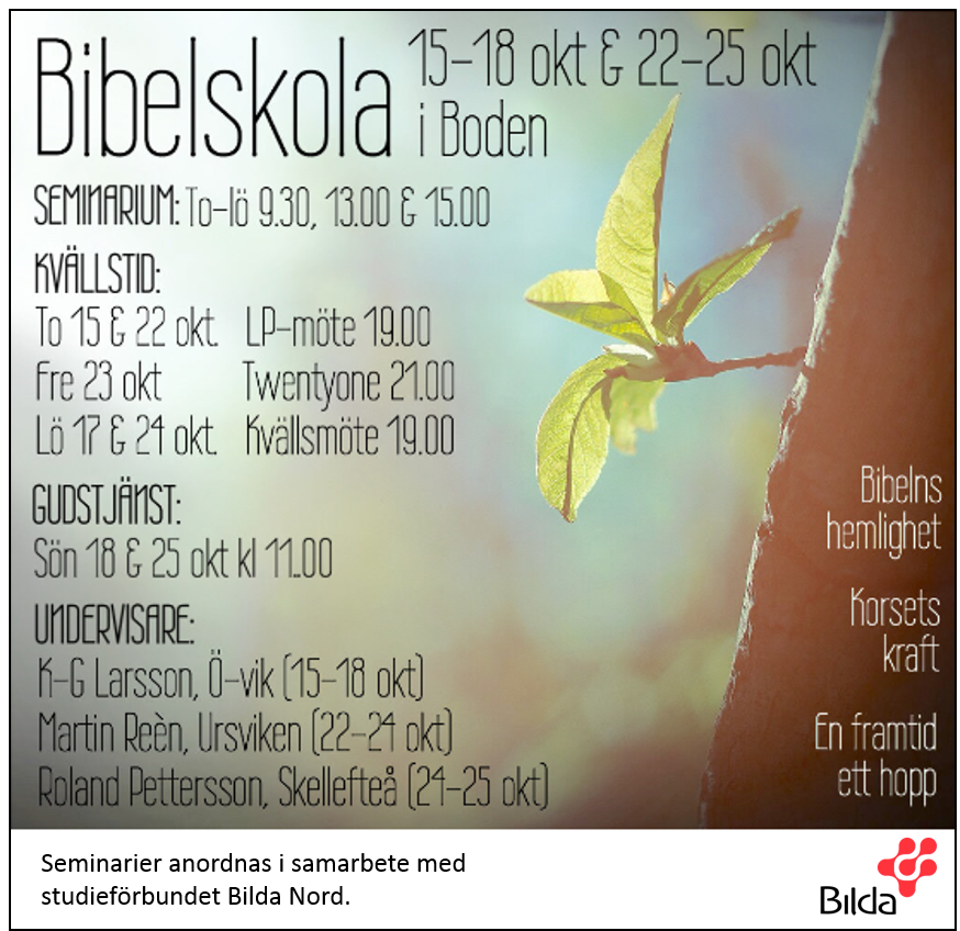 Bibelskola Boden 2015