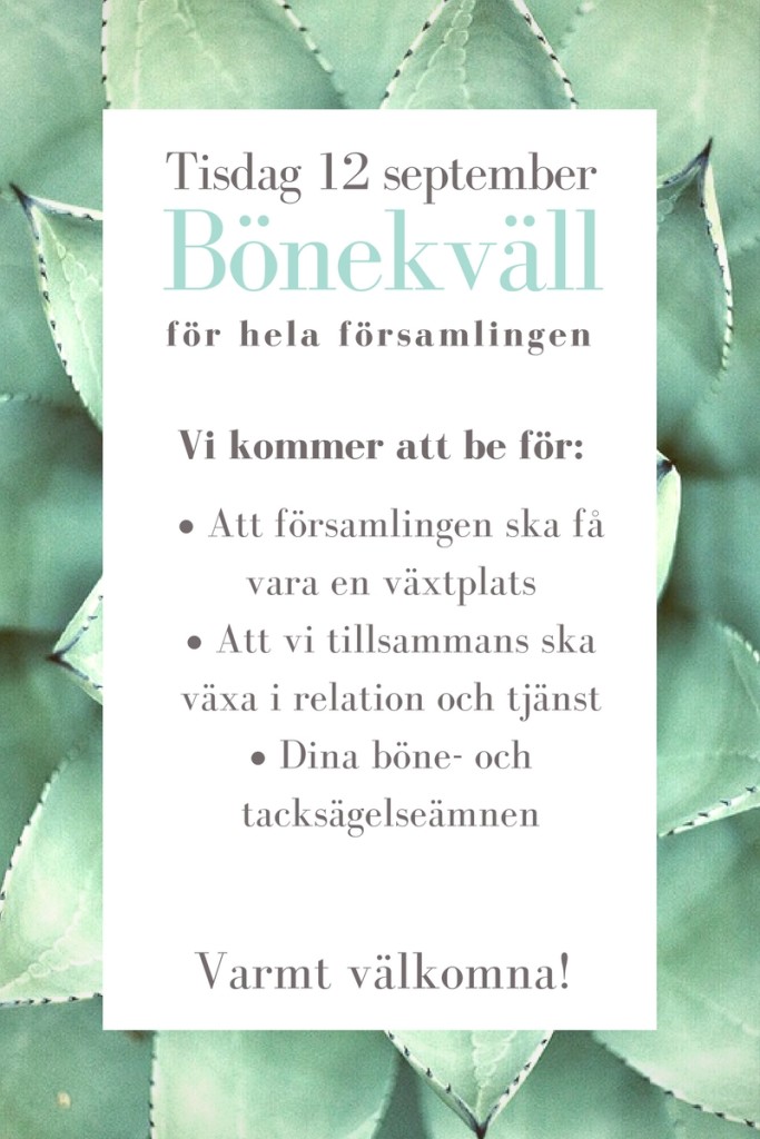 Bönekväll
