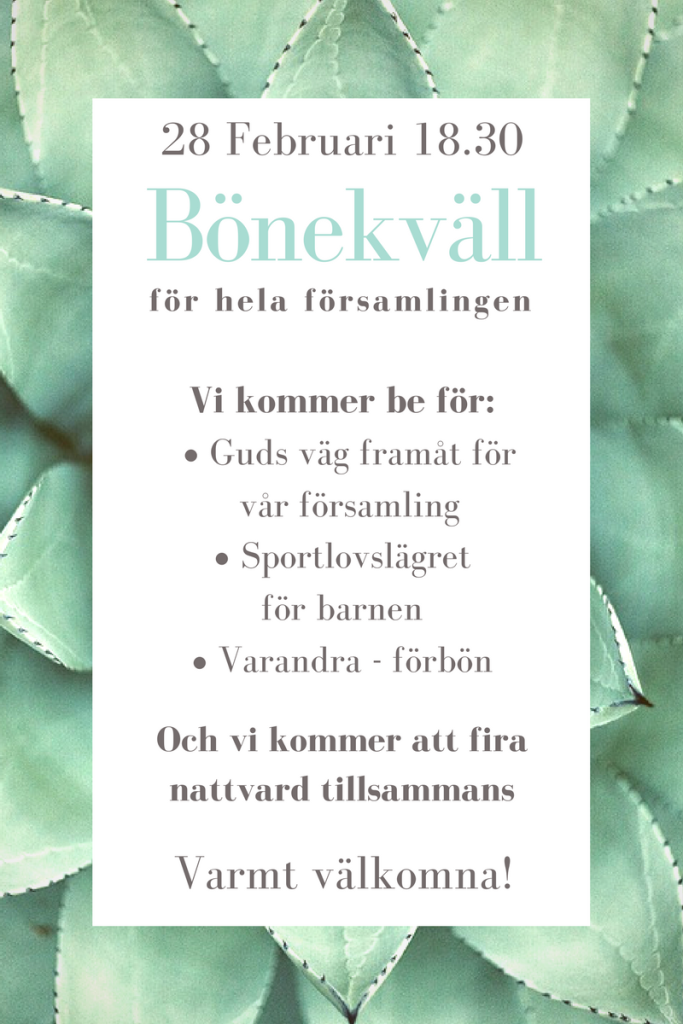 Bönekväll