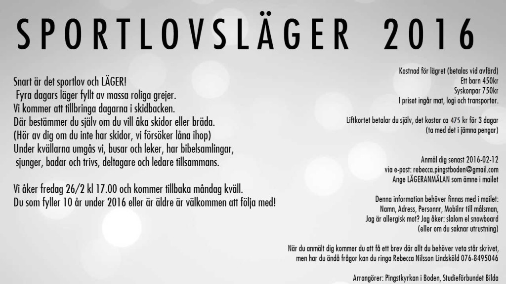 sportlovsläger 2016 svartvit
